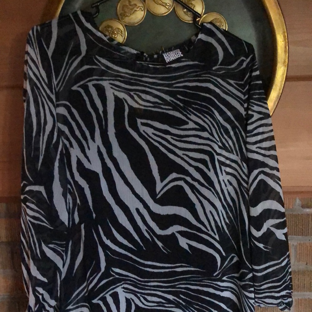 Funky Zebra maxi Dress with slip